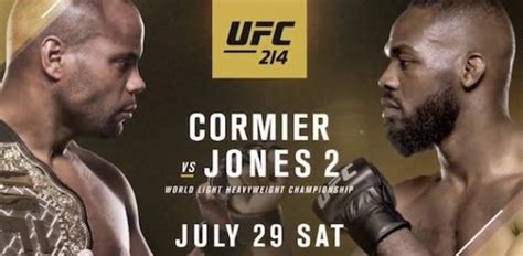 UFC 214: Cormier vs Jones 2 final results .